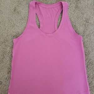 Lululemon women's pink racerback tank top, size 4